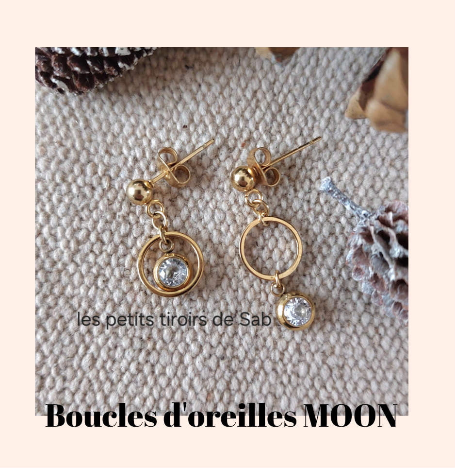 Boucles d’oreilles “Moon”
