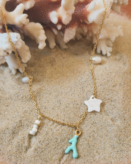 Collier Plage et corail