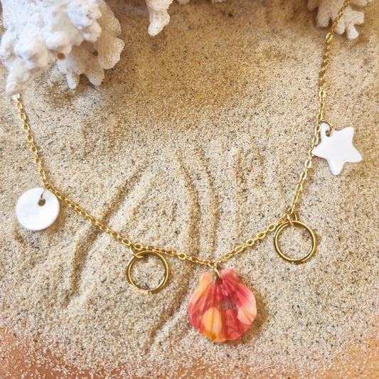 Collier Plage et coquillages