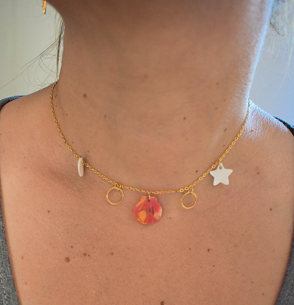 Collier Plage et coquillages